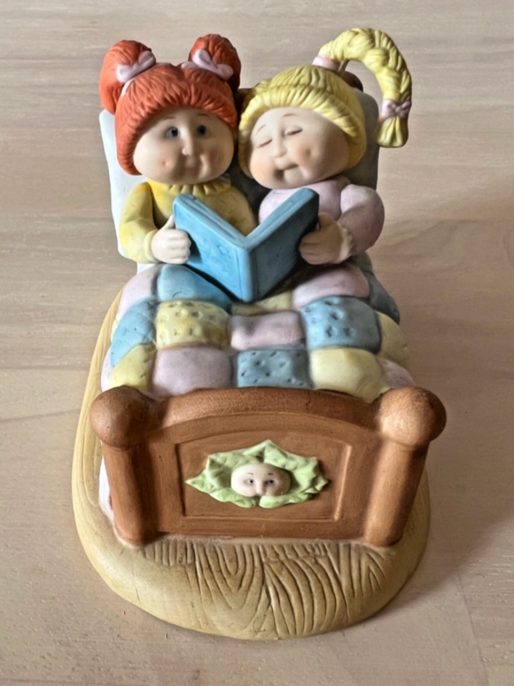 LIKE NEW Cabbage Patch Kids Bedtime Stories Ornament Fine Porcelain 1984